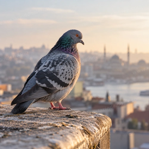 Güvercinler Eşini Kaybedince Ne Yapar? 3 Yavru bulunan yuvayı kontrol eden tek ebeveyn güvercin